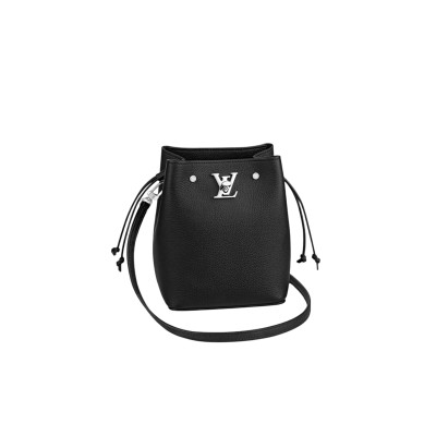 LOUIS VUITTON NANO LOCKME BUCKET BLACK M68709 (16*13.5*10cm)